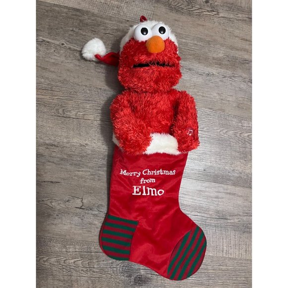 Sesame Street Men's Santa Elmo Christmas Holiday Lounge Pajama